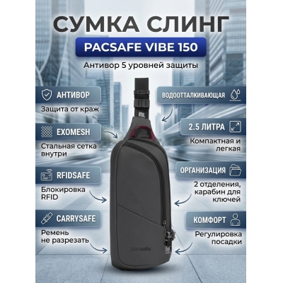 ����� ����� ������� Pacsafe Vibe 150 �����