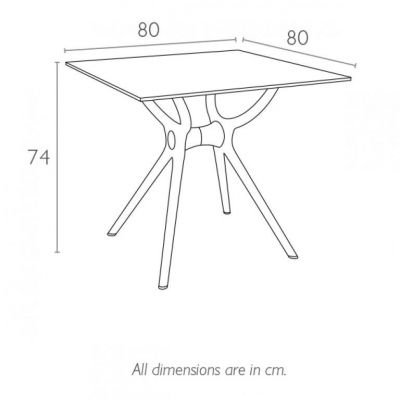   Siesta Contract Air Table 80