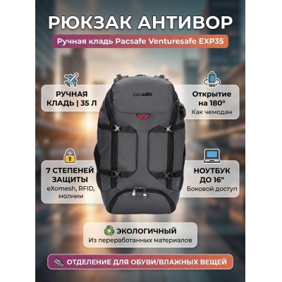 ������ � ������ ����� ������� Pacsafe Venturesafe EXP35 �����